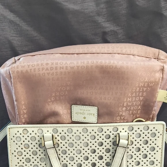 Kate Spade White Perforated Satchel/Crossbody - Picture 5 of 13